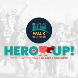 Image for the Hero Up donate life run walk program